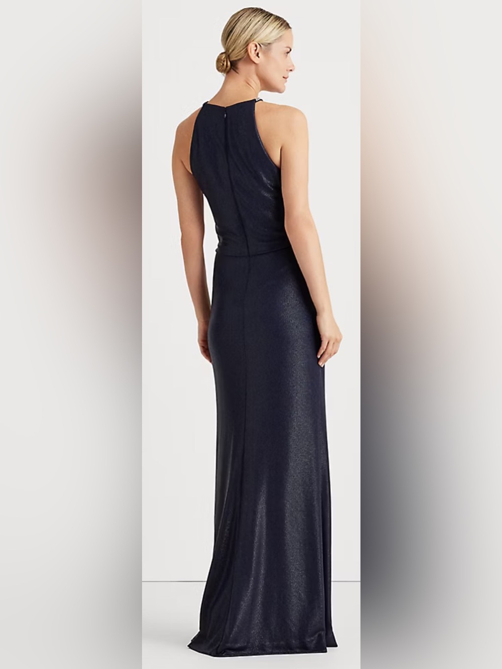 🔷RALPH LAUREN Metallic Halter-Neck Gown🔷 - Picture 2 of 16